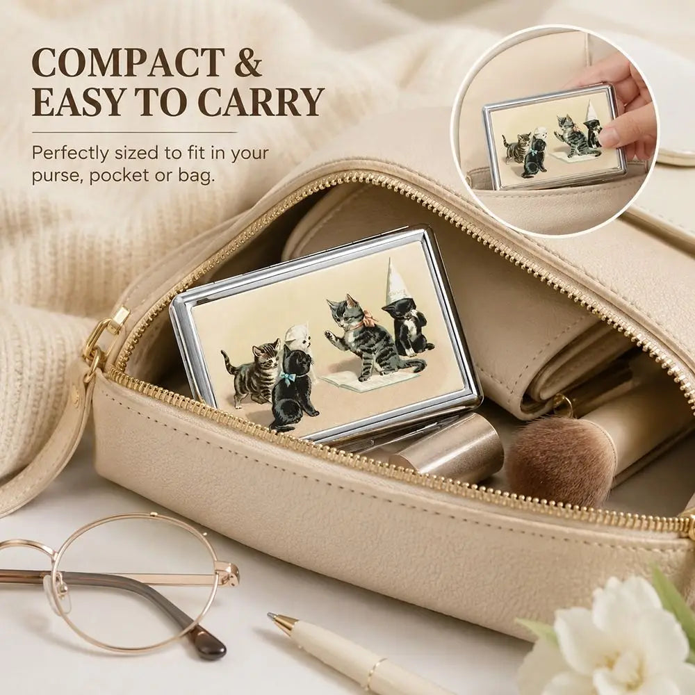 Vintage Metal Card Case | Multi-Function Business Card Holder