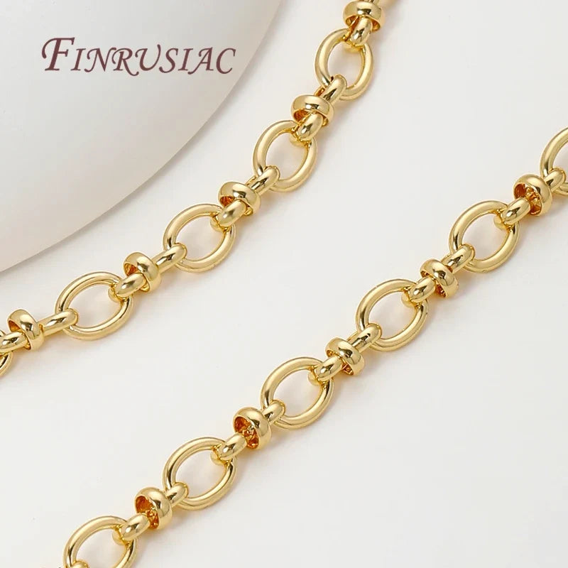 18K Gold Plated Brass Chain | DIY Necklace & Bracelet Finding