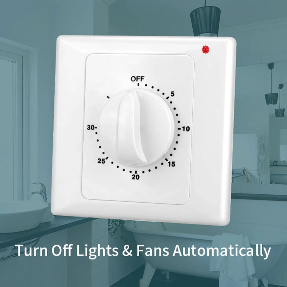 AC220V Countdown Timer Switch – Mechanical & Electronic 86 Panel