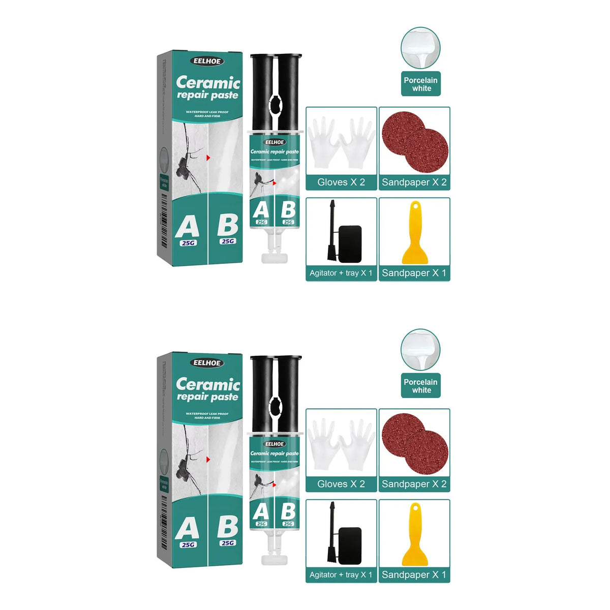 Tile Repair Paste AB Glue | Waterproof Ceramic Crack Fix Kit
