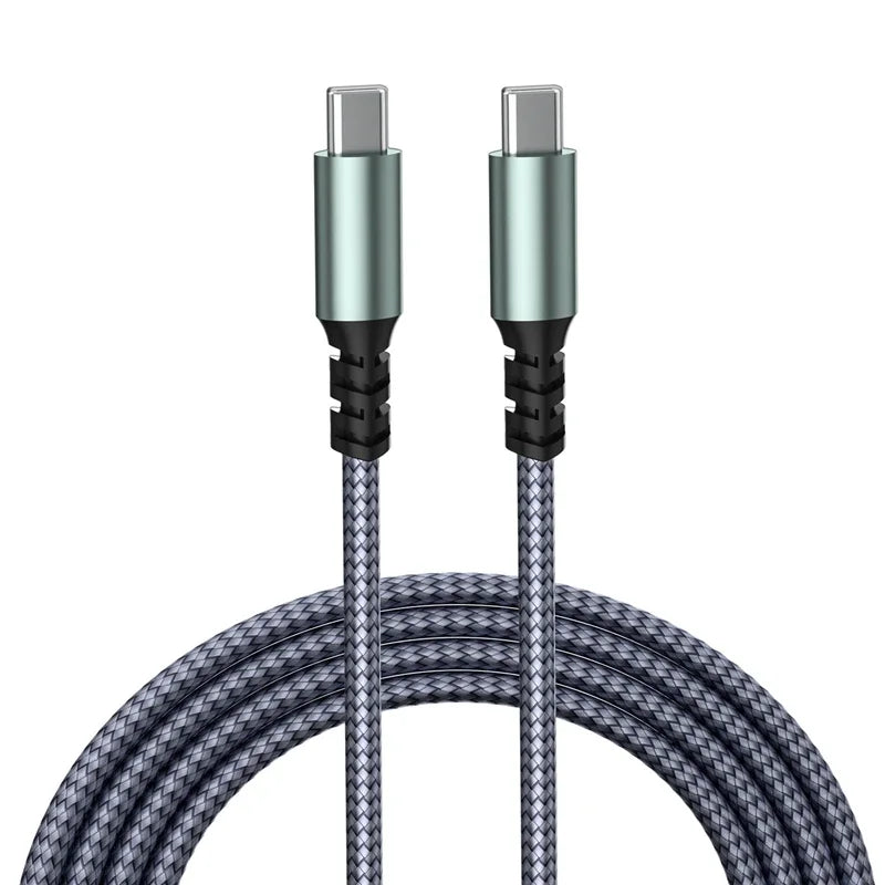 USB-C Braided Cable 1M/2M/3M – 60W PD Fast Charging & Data Sync