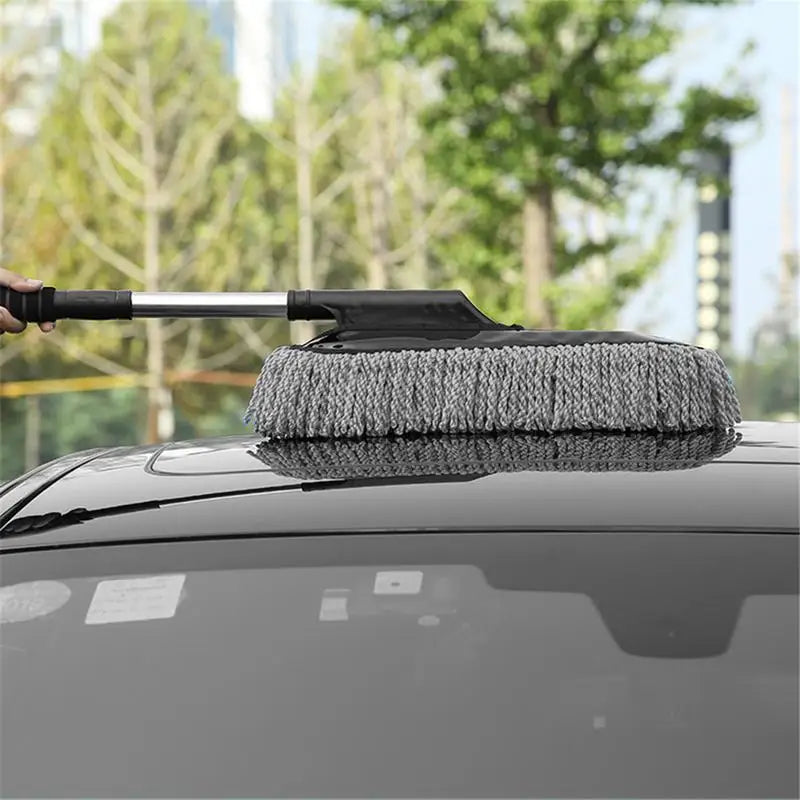 Telescopic Microfiber Car Duster – Extendable Handle