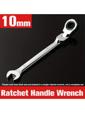 10mm Ratchet Wrench – Flex Head, Adjustable Torque, Vanadium Steel