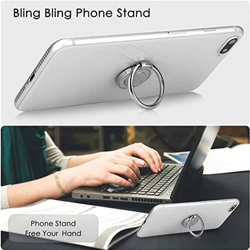 360° Rotatable Phone Finger Ring Holder – Universal Grip