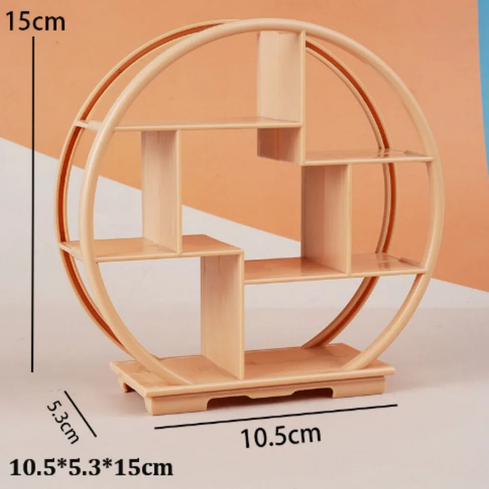 Miniature Dollhouse Shelf Rack – 1:6 & 1:12 Scale DIY Accessory