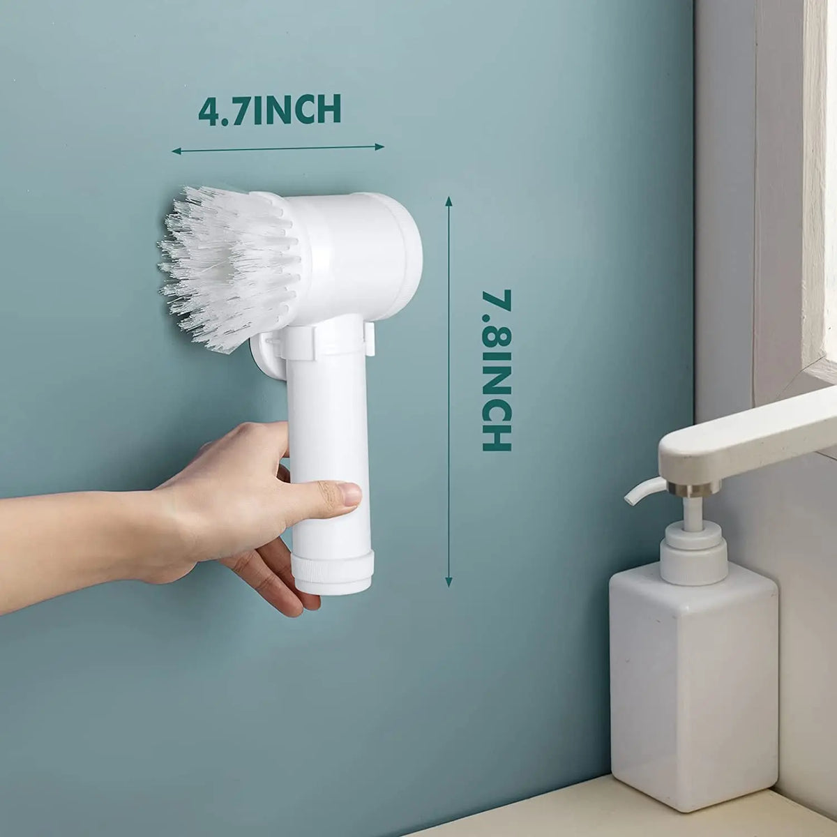 5-in-1 Wireless Electric Spin Scrubber USB Rechargeable Brush