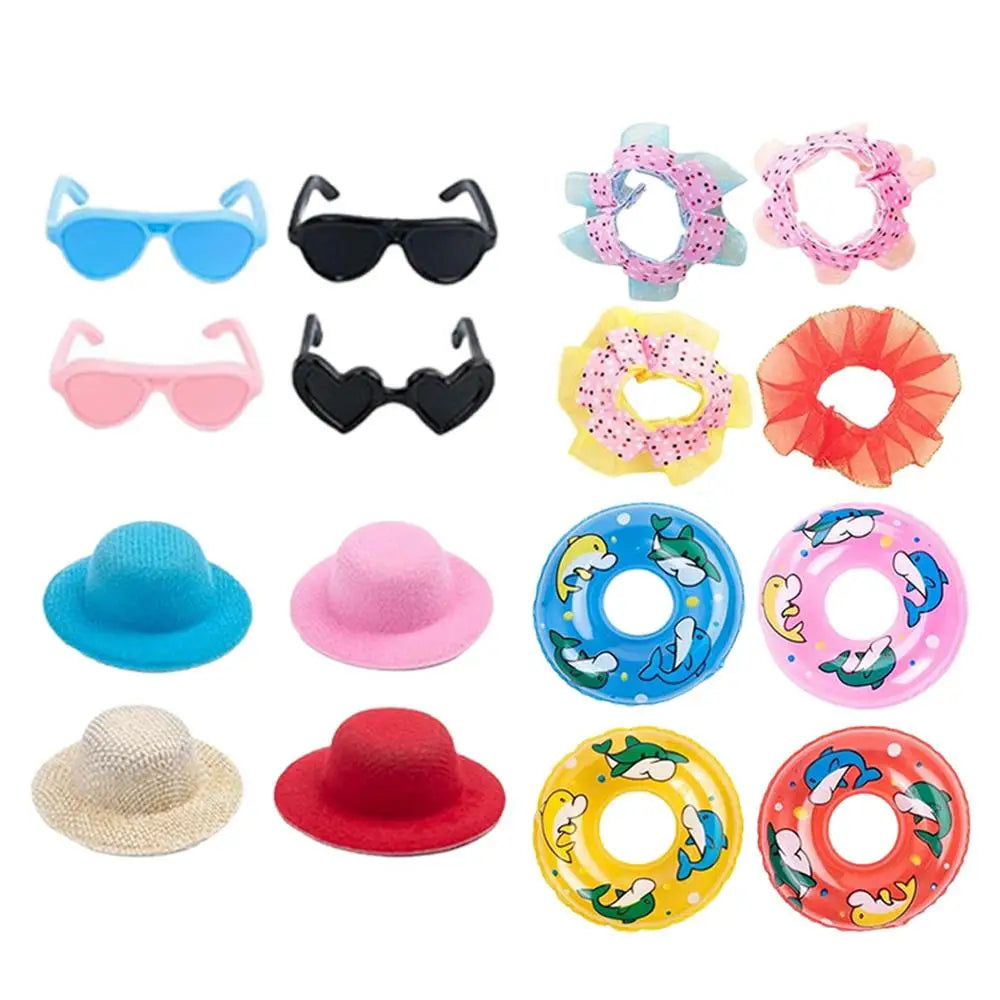 Summer Desk Goose Outfit Set – Figurine Costume Accessories
