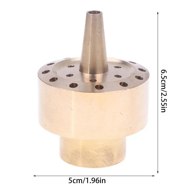 Brass Fountain Nozzle 1/4" 1/2" 3/4" Column Spray Head for Ponds