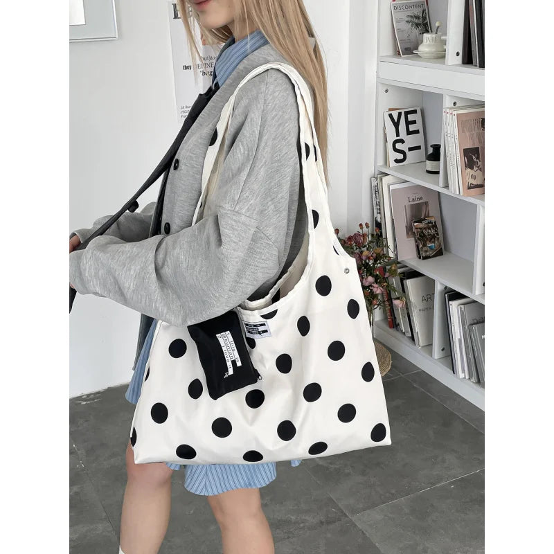 Polka Dot Double-Sided Crossbody Bag | Korean Shoulder Bag