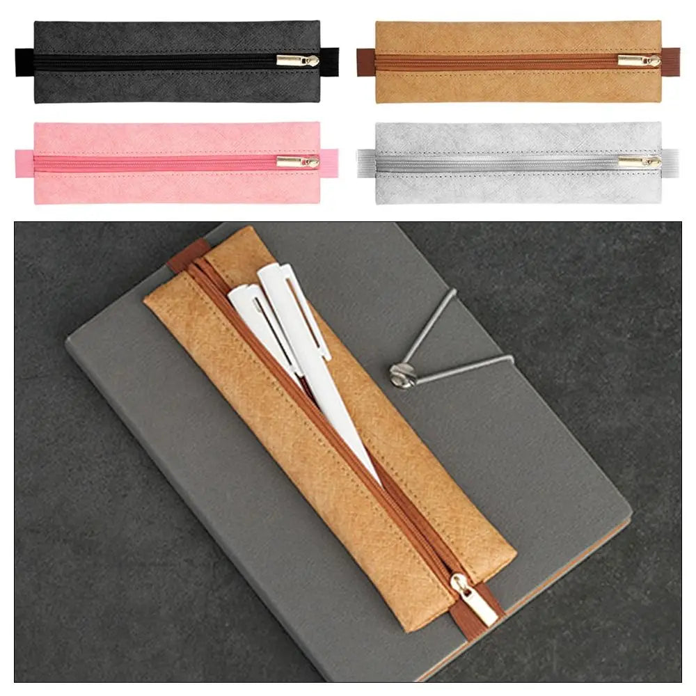 Tyvek Elastic Buckle Pen Bag – Portable Large Capacity Holder