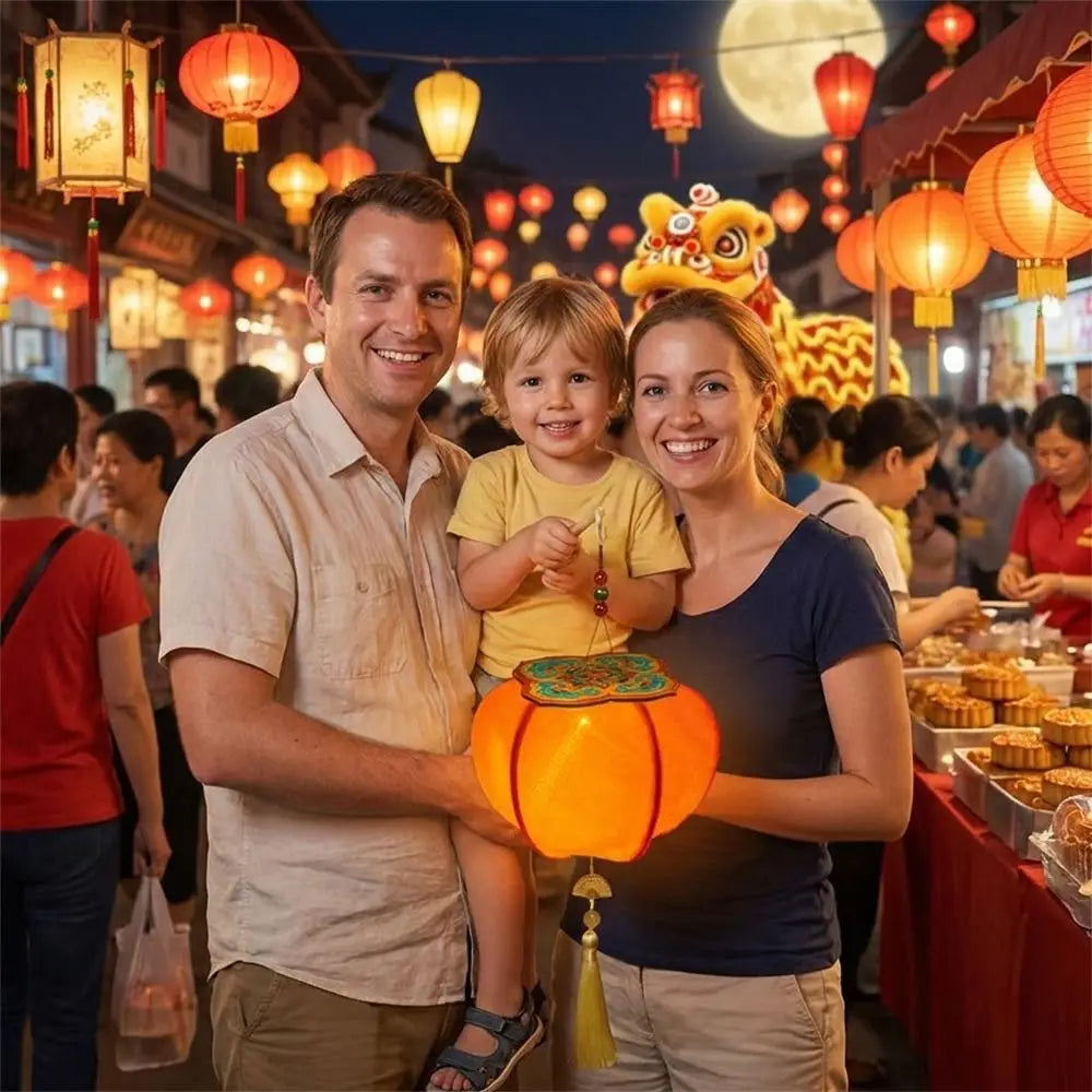 Persimmon RUYI Chinese New Year Lantern Kit with Light