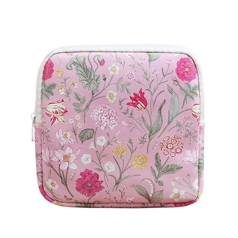 Zipper Pouch Sanitary Pads Bag Multipurpose Travel Coin Purse