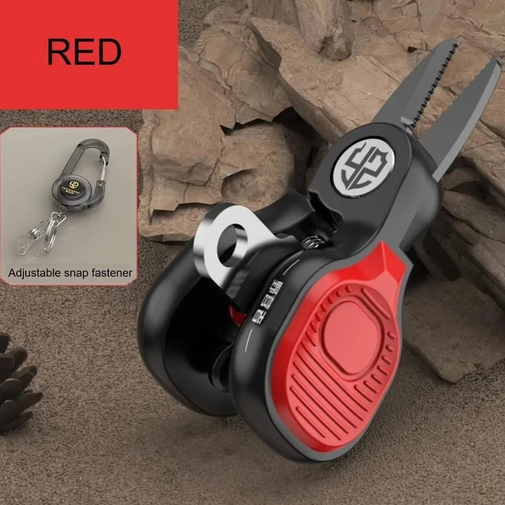 Portable Serrated Fishing Scissors – Stainless Steel PE Line Cutter