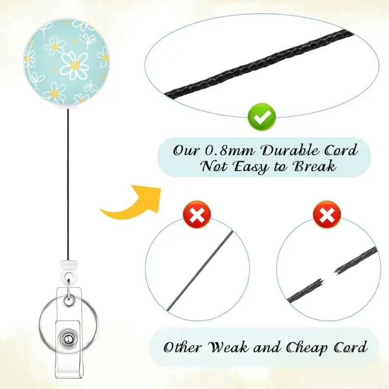 Metal Retractable Badge Card Holder with Belt Clip