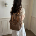 Waterproof Nylon Plaid Foldable Backpack | Lightweight Travel Bag
