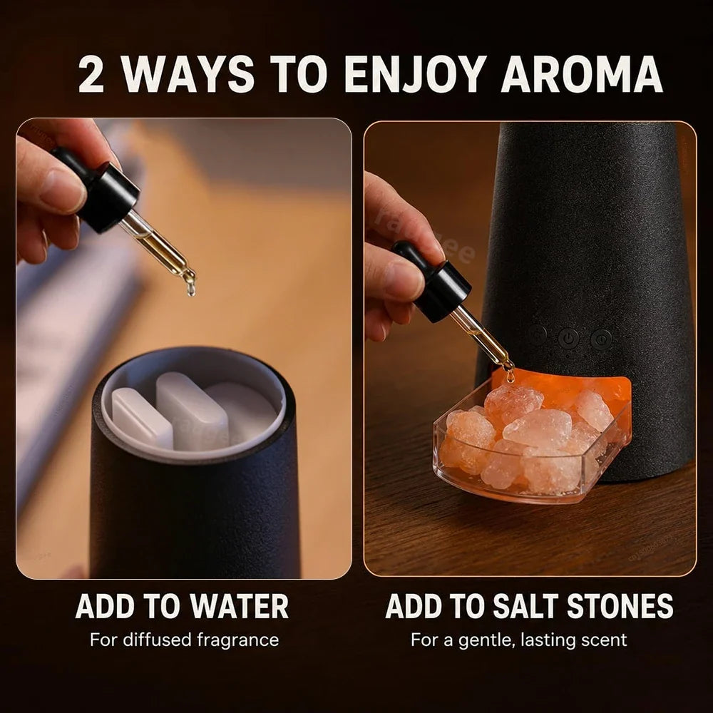 USB Aroma Essential Oil Diffuser & Cool Mist Humidifier | LED