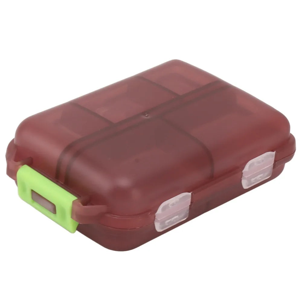 Portable 10-Compartment Waterproof Travel Medicine Pill Case