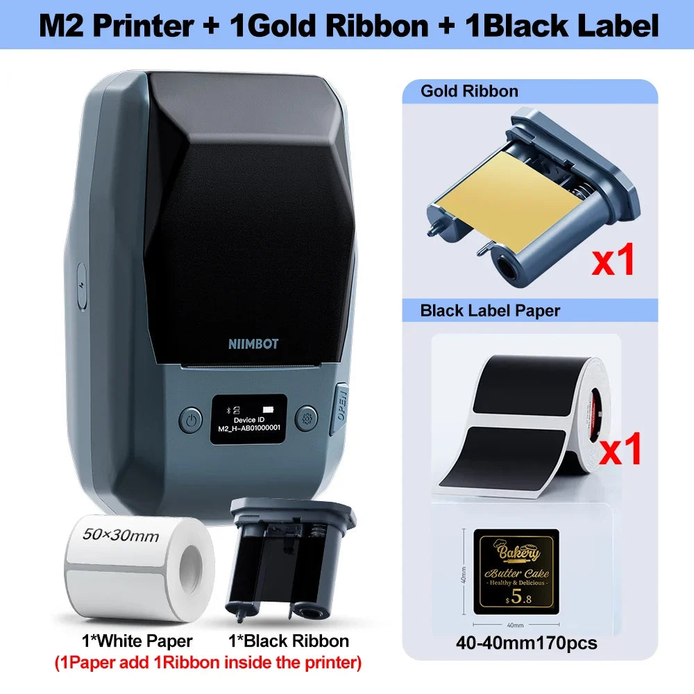 Niimbot M2 Thermal Transfer Label Printer – Barcode & Tag Maker