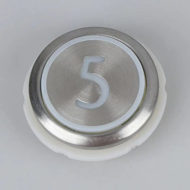 Round Stainless Steel Elevator Button – Floors 1-6 & Up/Down