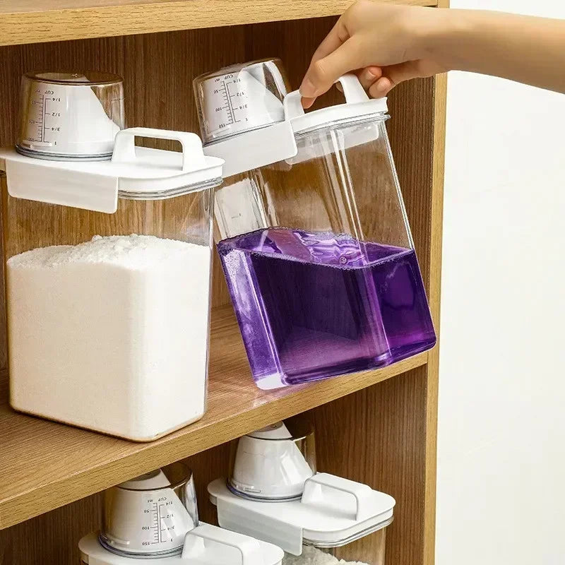 Sealed Storage Container & Detergent Dispenser – 3 Sizes