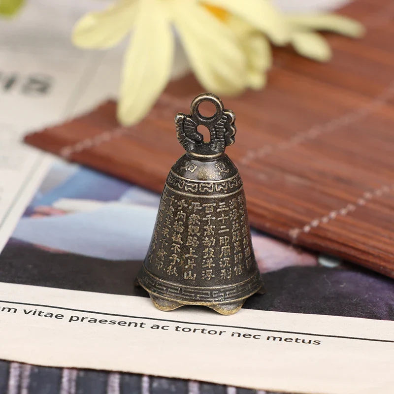 Chinese Guanyin Mini Bell – Bronze Feng Shui Antique Sculpture
