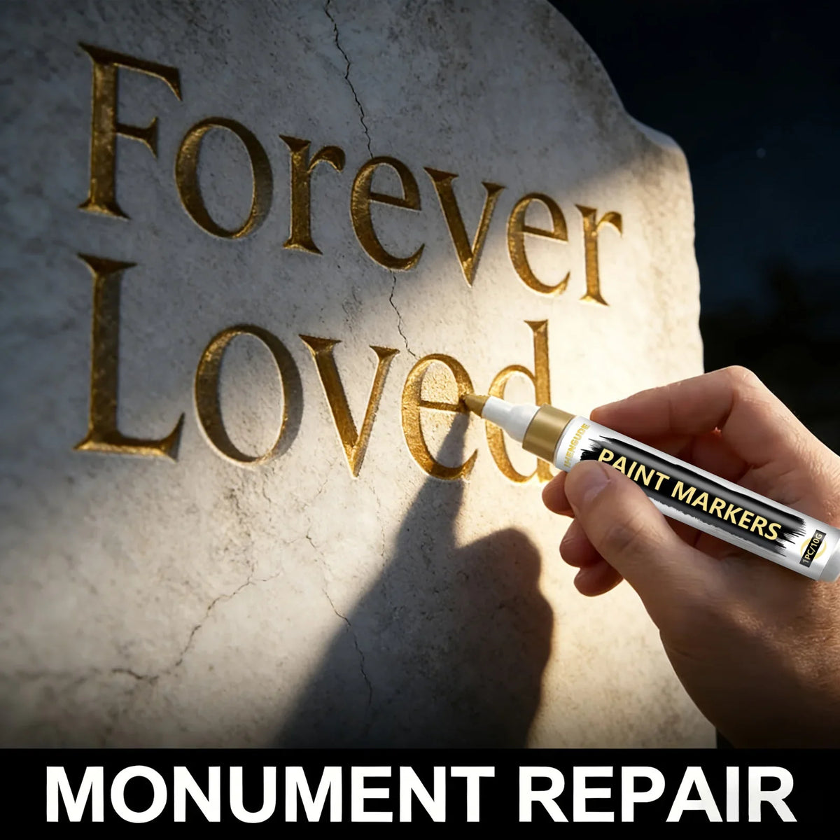 Gold-Plating Restoration Pen for Gravestones & Monuments