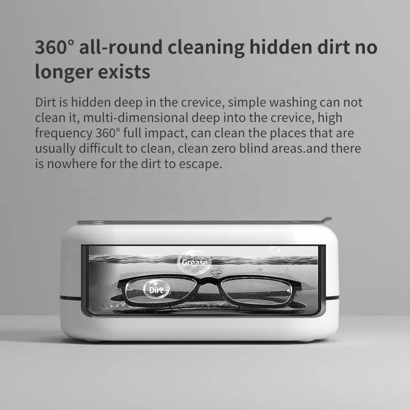 350ml Ultrasonic Cleaner | Jewelry, Watch & Tool Cleaning Machine
