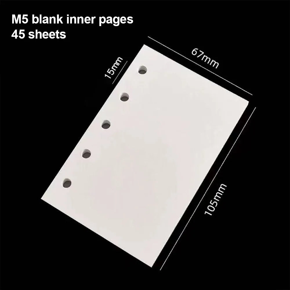 Nixie M5 PU Leather Binder Notebook | Photo Window 5-Ring Journal
