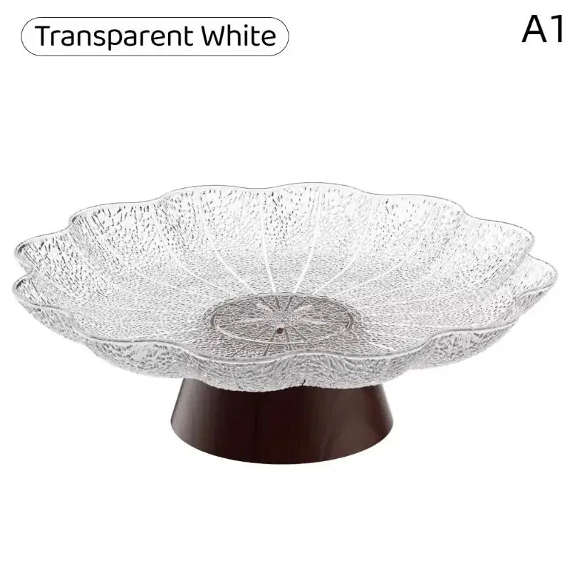 Elegant Footed Fruit Bowl Pedestal Plate – BPA-Free Plastic