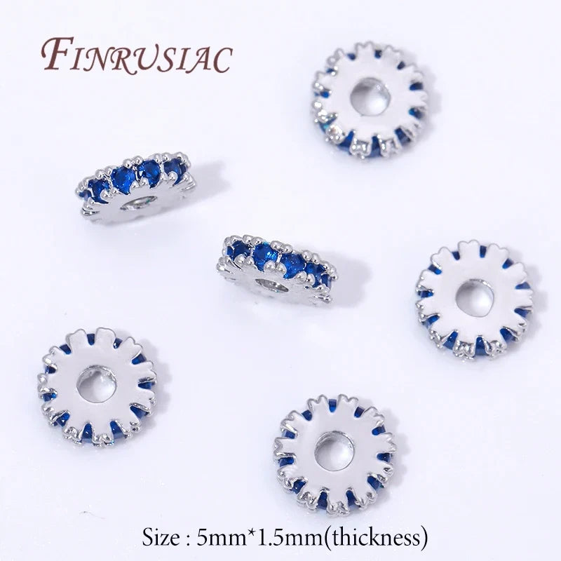 5mm 18K Gold Plated Brass Spacer Beads for Jewelry Making