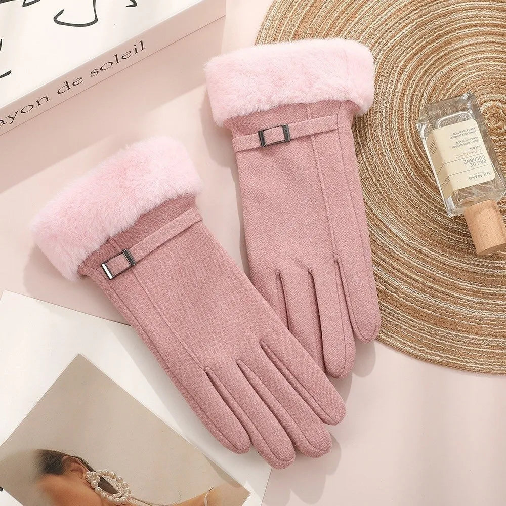 Women's Windproof Touchscreen Winter Gloves – Full Finger Warm