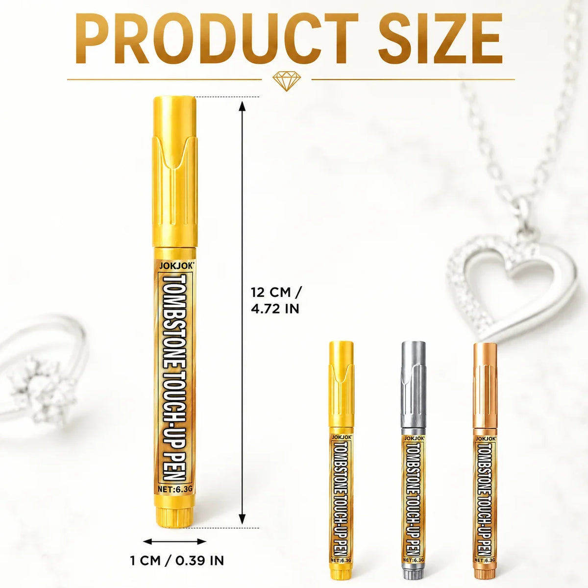 Tombstone Marker Pen – Gold, Silver & Copper for Granite Stone