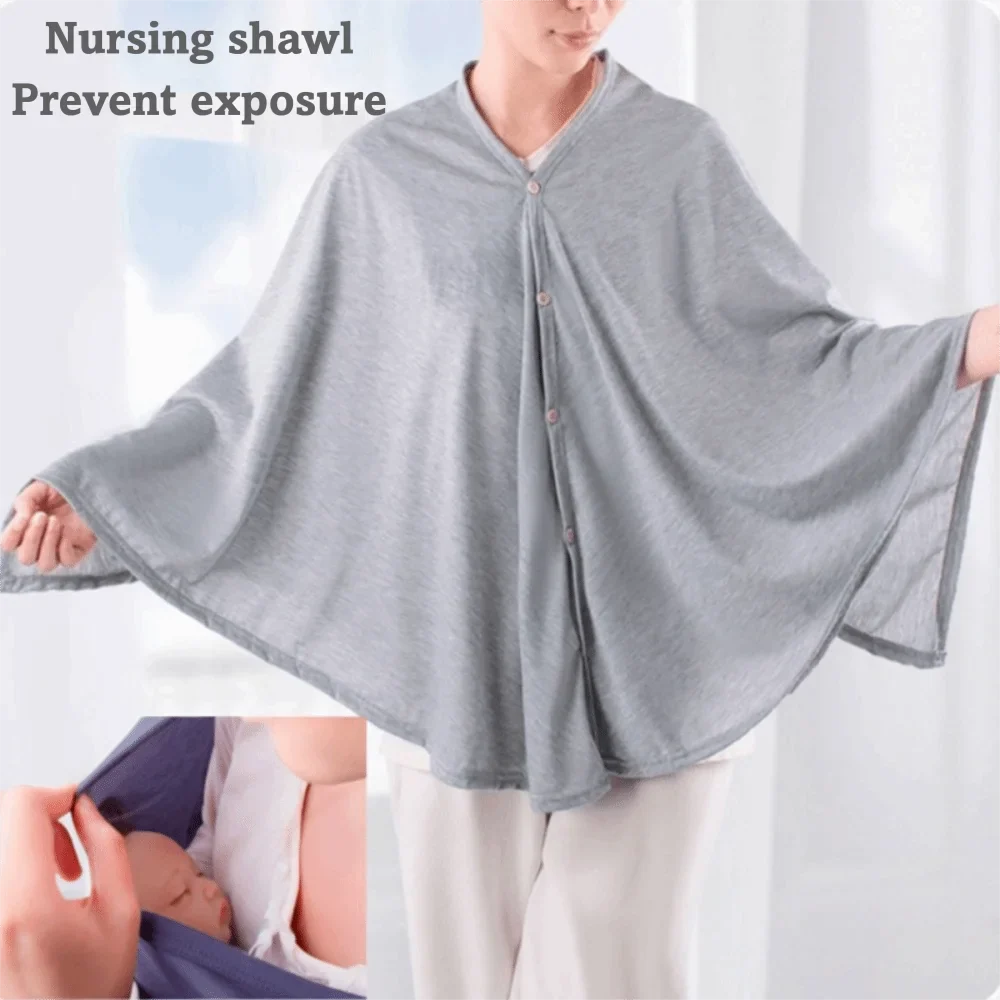 Nursing Cover Breastfeeding Shawl – Breathable Multipurpose Blanket