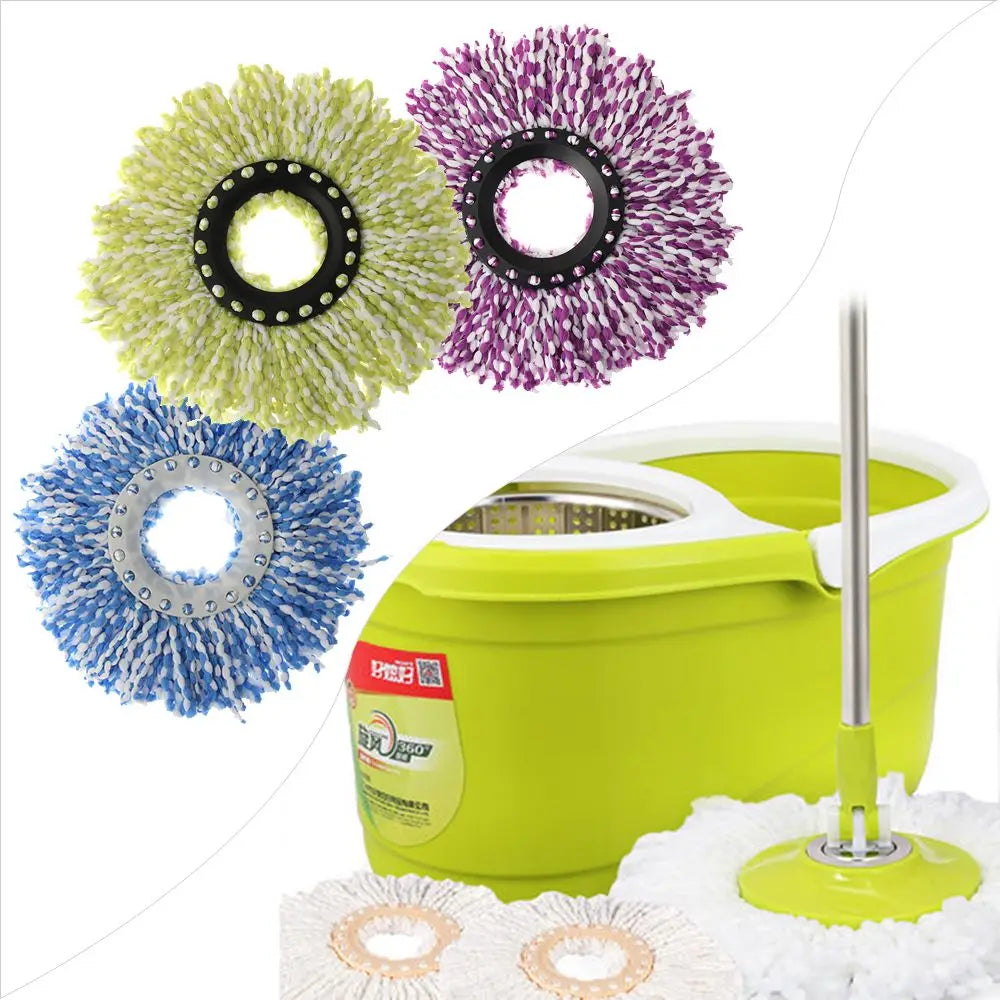 Microfiber Replacement Mop Head – 360° Rotating Cleaning Pad