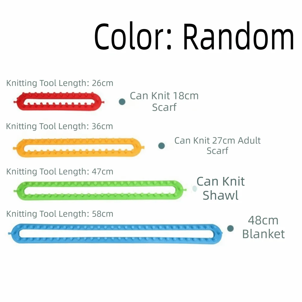 Rectangle Weaving Loom Kit 26–58cm | DIY Knitting Craft Tool