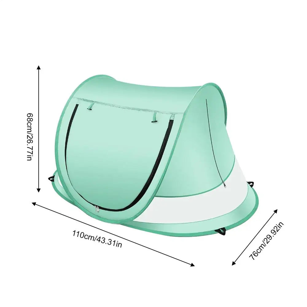 Toddler Pop-Up Beach Tent UPF 50+ Baby Sun Shade Dome | Green