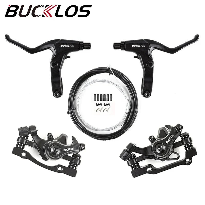 BUCKLOS MTB Disc Brake Set – Caliper, Lever, Rotor & Cable