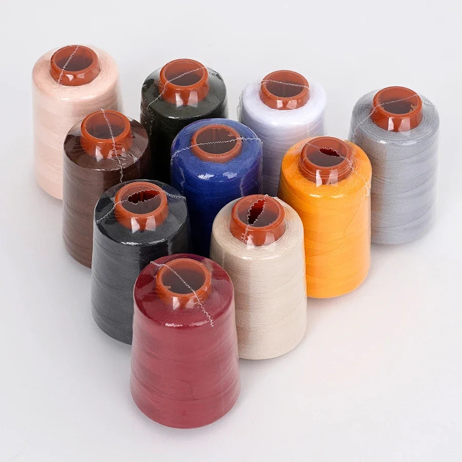 Polyester Sewing Thread Set – 10×800-Yard Cones + 10 Bobbins