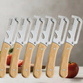 Stainless Steel Fruit & Vegetable Peeler Set – Wood Handle