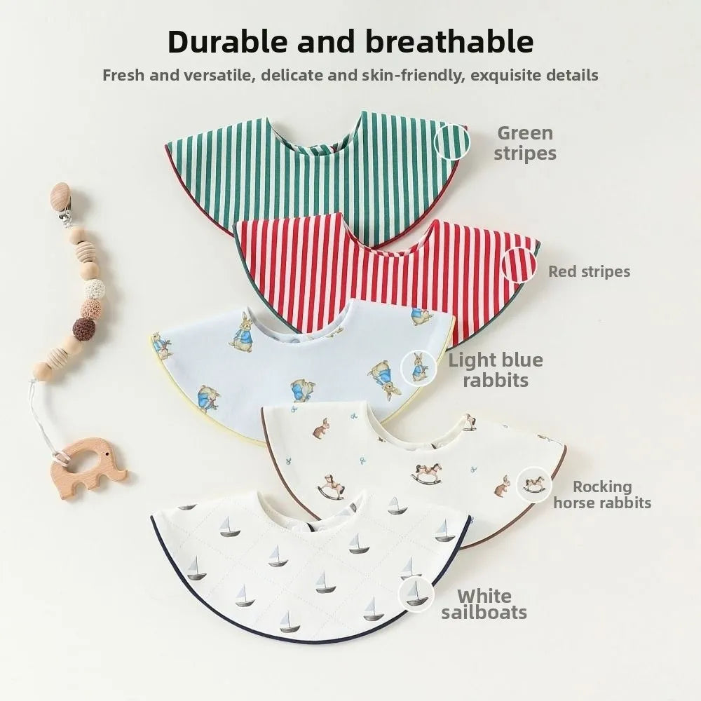 Pure Cotton Baby Bandana Drool Bibs | Soft & Absorbent