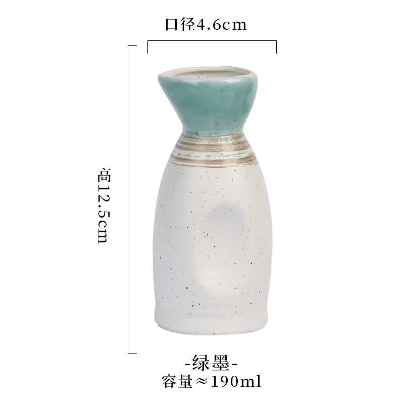 Japanese Ceramic Sake Pot Set – Hand-Painted Barware 190ml/400ml