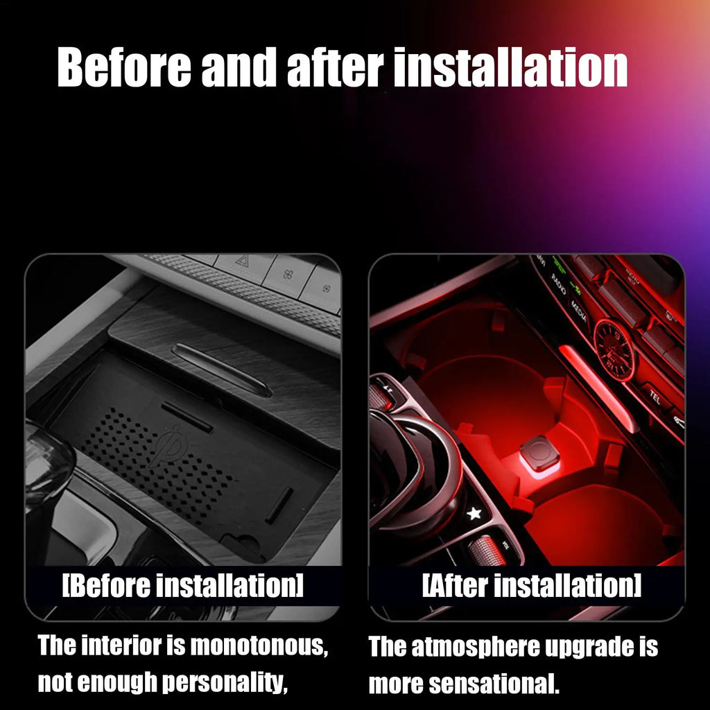 USB Car LED Ambient Light | Multi-Color, No Modification