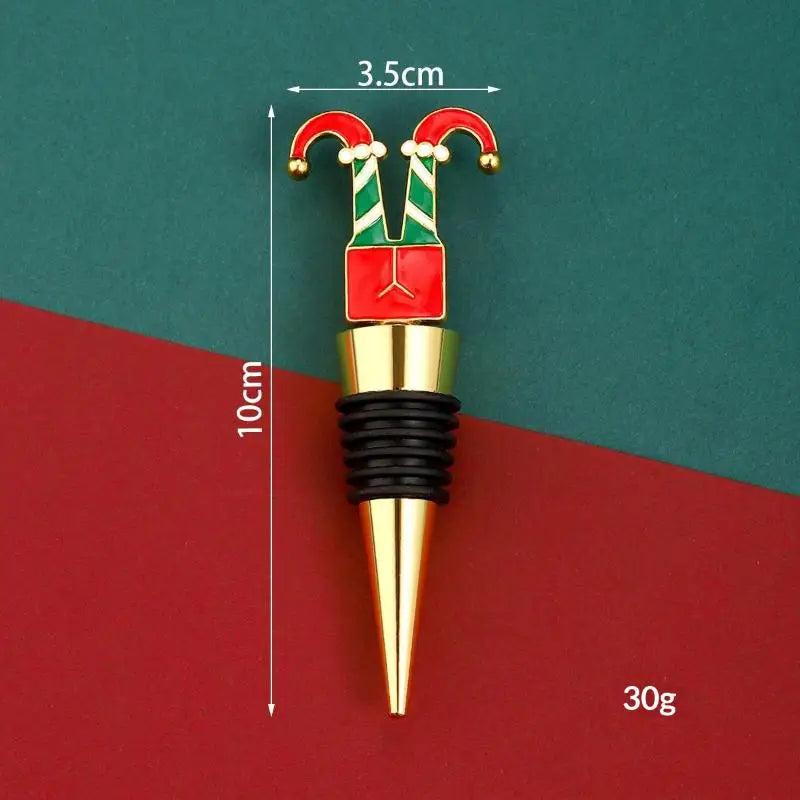 Snowman Christmas Wine Stopper – Airtight Zinc Alloy Bottle Seal