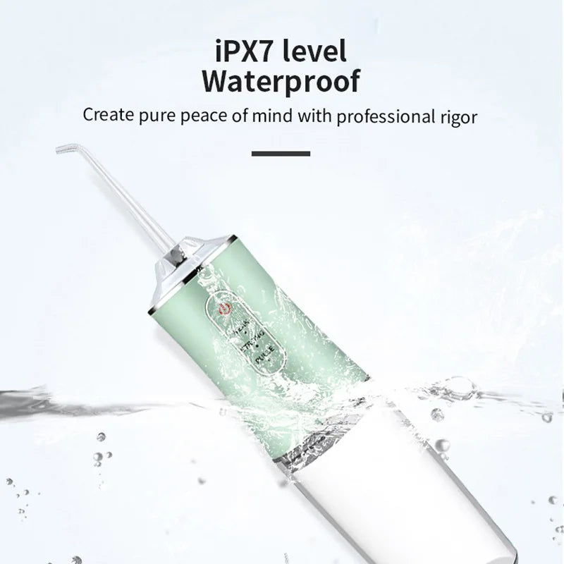 Portable Water Flosser Oral Irrigator – USB Rechargeable 220ml