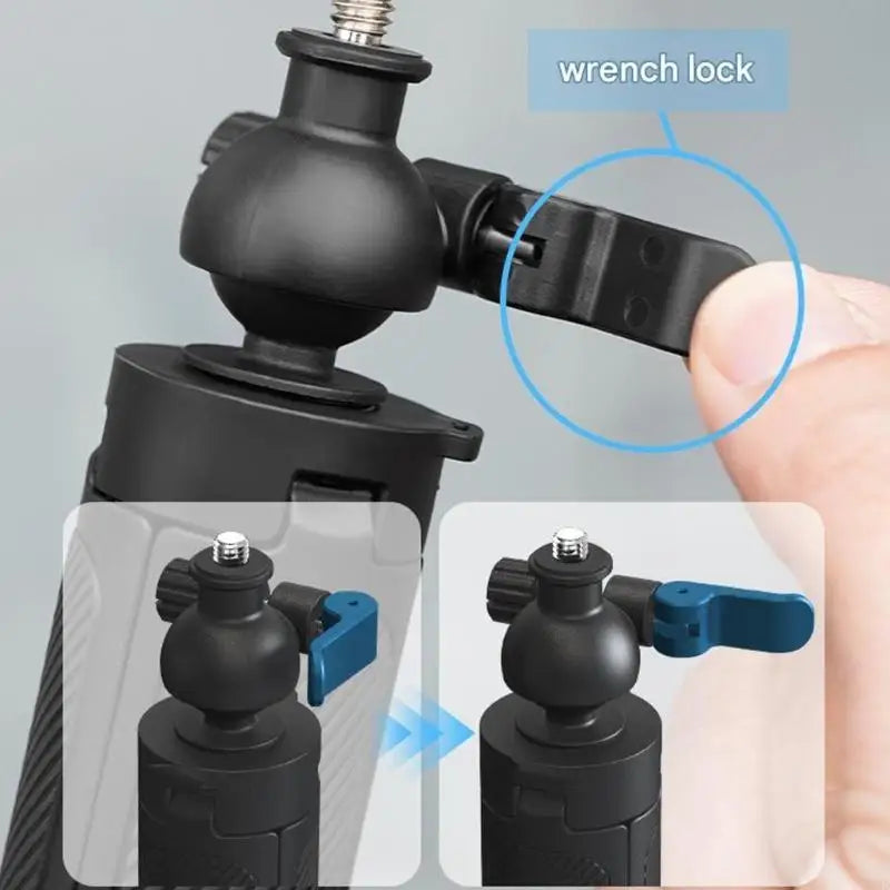 Mini Handheld Tripod 1/4" Screw & Two Claws Mount – Extendable