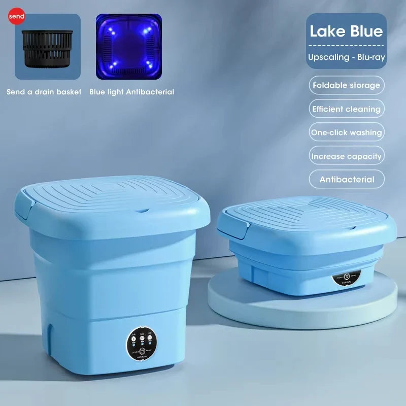 Portable Folding Washing Machine | Compact Travel Washer