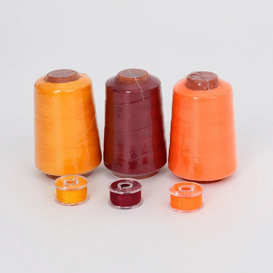 3-Pack 800 Yards Mini Polyester Cone Sewing Bobbin Thread