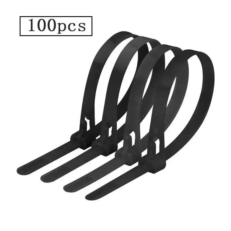 100PCS Reusable Nylon Cable Ties – Colored Detachable Zip Ties