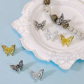 20Pcs Antique Silver Butterfly Charms for DIY Jewelry Making