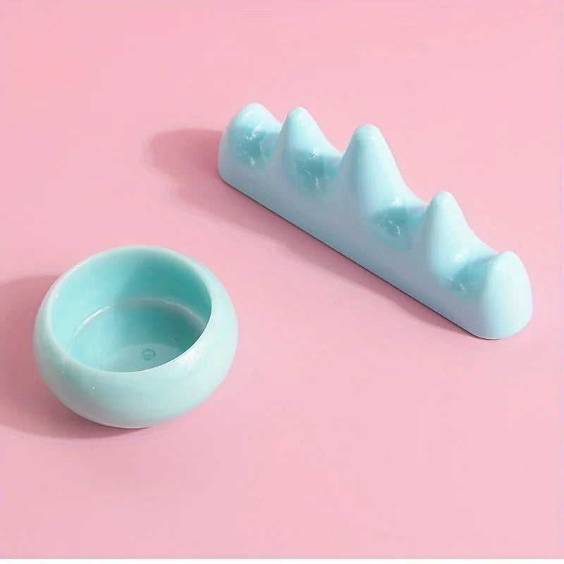 Professional Nail Brush Holder & Acrylic Liquid Powder Cup Set